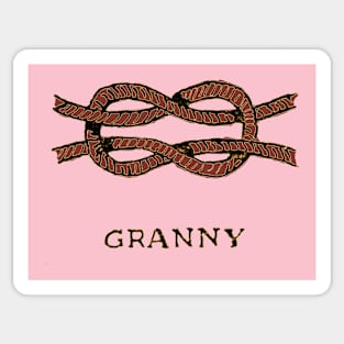 granny knot Sticker